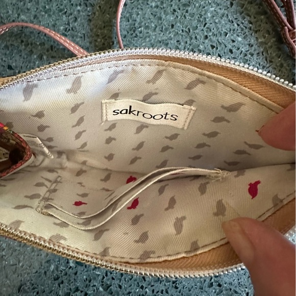 FINAL SALE Sakroots Coated Canvas Smartphone Holder Crossbody Sling Wallet - Picture 6 of 6